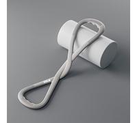 Luminousdo Resistance Bands,Luminous Figure 8 Resistance Bands for Women Men,Luminous Resistances Bandses with Handles,Arm,Chest Expander Strap,Fullbody Yoga Pulling Rope (Gray)