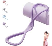 Luminousdo Resistance Bands, Luminous Resistance Bands, Figures 8 Exercise Bands for Women Men, Fullbody Yoga Pulling Rope, Long Heavy Stretch Bands Set, for Working Out (Purple 15 lbs)