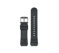 Luminox FPX.3000.21H.2.K - Cinturino di ricambio in gomma da 21 mm, nero, con fibbia ad ardiglione in acciaio inox, per 3000 3001, nero/grigio, moderno, nero/grigio., Moderno