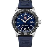 Luminox Pacific Diver XS.3123.DF - Orologio subacqueo in acciaio INOX e caucciù, 44 mm, impermeabile, 20 bar, colore: Argento/Nero Blu