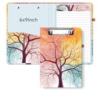 Luminzo Portablocco formato A5, 15,2 x 22,9 cm, ricaricabile, per scuola | Cartella per appunti riutilizzabile senza spirale con robusta copertina in cartone, adatta ai viaggi per lavoro