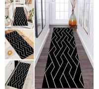 LUMIPAP Tappeto passatoia per corridoio, antiscivolo, 100 x 350 cm, moderno e minimalista, antiscivolo, lavabile, al metro, per camera da letto, corridoio, lunghezza personalizzabile, 40-120 cm di