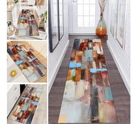 LUMIPAP Tappeto/passatoia per corridoio, antiscivolo, 110 x 200 cm, moderni motivi geometrici, antiscivolo, lavabile, al metro, per camera da letto, corridoio, lunghezza personalizzabile, 40-120 cm di