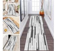 LUMIPAP Tappeto passatoia per corridoio, antiscivolo, 60 x 380 cm, stile astratto geometrico, antiscivolo, lavabile, al metro, per camera da letto, corridoio, lunghezza personalizzabile, 40-120 cm di