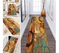 LUMIPAP Tappeto passatoia per corridoio, antiscivolo, 80 x 300 cm, stile retrò, grande superficie, antiscivolo, lavabile, al metro, per camera da letto, corridoio, lunghezza personalizzabile, 40-120