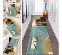 LUMIPAP Tappeto passatoia per corridoio, antiscivolo, 90 x 400 cm, stile astratto, lavabile, al metro, per camera da letto, corridoio, lunghezza personalizzabile, 40-120 cm di larghezza