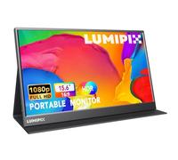 LUMIPIX Monitor portatile da 15,6 pollici, IPS FHD 1080P Gaming Monitor con USB-C e HDMI, display esterno ultra sottile con Smart Cover e altoparlanti per laptop, Xbox, Mac, Phone, PS5 e Switch.