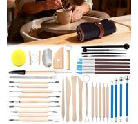 Lumirelle Kit di strumenti per scolpire l'argilla: set di 39 pezzi di argilla polimerica per intaglio e modellatura in studio per artisti della ceramica