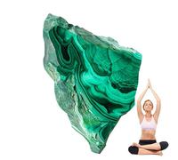 Lumiscent di malachite, fette di malachite di naturale,Fette di malachite grezza di pietra di naturale - per la lavorazione di pietre preziose Pietra da meditazione per raccolta di rocce per