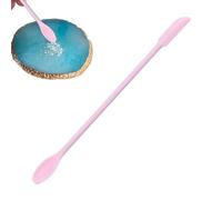 Lumiscent Spatola multifunzione a doppia estremità in silicone, rosa, 15,5 x 2,5 cm, 1 pezzo, per uso alimentare, anti-scottatura, versatile, per cucina e bellezza