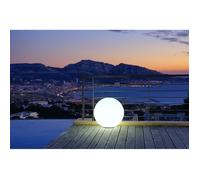 Lumisky - Balla luminosa a cavo per led allesterno - Bobby White - Ø60cm Culot E27