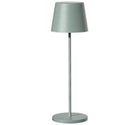 Lumisky Lampada da scrivania touch senza fili in alluminio, verde, a LED, con luce bianca, dimmerabile, modello Kelly Olive, altezza 38 cm
