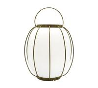 Lumisky Lampada da tavolo senza fili manico in metallo dorato LED bianco caldo/bianco freddo TULUM H27cm