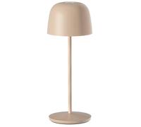 Lumisky Lampada da tavolo touch wireless in alluminio beige LED SOPHIA CREAM bianco dimmerabile H28cm