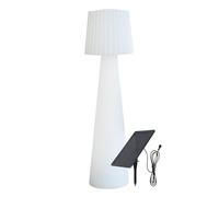 Lumisky Lampada da terra solare LED paralume ondulato multicolore dimmerabile LADY C110 SOLAR H110cm con telecomando