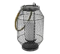 Lumisky Lanterna solare retrò H27cm GRID Argento