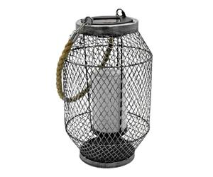 Lumisky Lanterna solare retrò H27cm GRID Argento
