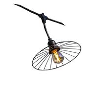 LUMISKY / LUMIJARDIN Ghirlanda di filo metallico 6M 10xE27 CHIC CAGE Nero