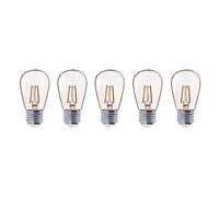 LUMISKY / LUMIJARDIN Set di 5 lampadine vintage E27 PARTY BULB FILAMENT Bianco