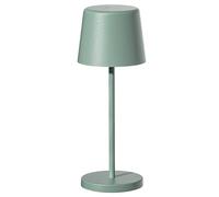 Lumisky Mini lampada da tavolo touch wireless in alluminio verde LED MINI OLIVE bianco dimmerabile H22cm