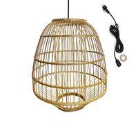 Lumisky Mykonos - Cavo in rattan naturale, stile bohémien, 5 m, lunghezza del cavo