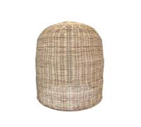 Lumisky Paralume GIACOMO in rattan naturale stile bohémien per montaggio elettrico E27 H45cm