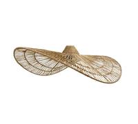 Lumisky Paralume naturale Marbella in iuta naturale H14cm stile bohémien per montaggio elettrico E27