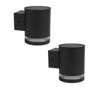 Lumisky Set di 2 applique da parete solare LED bianco caldo 2 x HELIO H11,5 cm