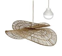 Lumisky SOLARA NOMAD lampada a sospensione in juta naturale stile bohémien con lampadina LED nomade