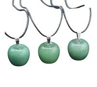 Lumisoul - 2 ciondoli in vetro naturale a forma di frutta, mini perline di pietre preziose per creare gioielli, decorazioni natalizie e artigianato di energia curativa, 20 * 20 * 16 MM, vetro naturale