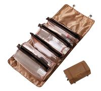 LumiSyne 4 In 1 Borsa Per Cosmetici Staccabile Appendere Roll-Up Porta Trucchi Borsa Da Toilette Borsa Cosmetica a Rete Portatile Pieghevole Borsa Da Trucco Impermeabile Beauty Case Da Viaggio