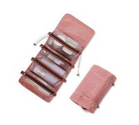 LumiSyne 4 In 1 Borsa Per Cosmetici Staccabile Appendere Roll-Up Porta Trucchi Borsa Da Toilette Borsa Cosmetica a Rete Portatile Pieghevole Borsa Da Trucco Impermeabile Beauty Case Da Viaggio