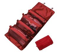 LumiSyne 4 In 1 Borsa Per Cosmetici Staccabile Appendere Roll-Up Porta Trucchi Borsa Da Toilette Borsa Cosmetica a Rete Portatile Pieghevole Borsa Da Trucco Impermeabile Beauty Case Da Viaggio