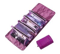 LumiSyne 4 In 1 Borsa Per Cosmetici Staccabile Appendere Roll-Up Porta Trucchi Borsa Da Toilette Borsa Cosmetica a Rete Portatile Pieghevole Borsa Da Trucco Impermeabile Beauty Case Da Viaggio