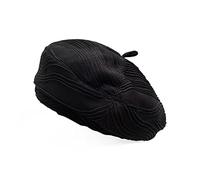 LumiSyne Berretto Basco per Donna e Ragazza Basco Francese Tinta Unita Classico con Texture Plissettata Regolabile Traspirante Berretto Cappello da Artista Pittore Cappello per Primavera Autunno