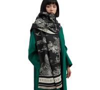 LumiSyne Calda Invernale Sciarpa Scialle In Cashmere Per Donna Motivo Di Pittura Di Paesaggio Stile Artistico Elegante Reversibile Sciarpa Con Nappa Grande Lungo Pashmina Leggera Morbida Wrap Stole