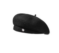 LumiSyne Cappello Basco Per Donna Berretto Francese Classico Misto Lana Tinta Unita Con Decorazione In Metallo Regolabile Vintage Cappello Da Artista Pittore Berretti Leggero Caldo Per Autunno Inverno