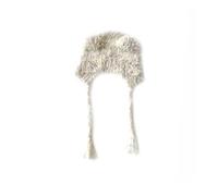LumiSyne Cappello Invernale Donna Cappello a Maglia Con Paraorecchie Forma Di Orecchio Di Gatto Stile y2k Cappello Peloso Con Punto Colorato Cinghie Alle Orecchie Lungo Berretto Peruviano Beanie Caldo