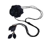 LumiSyne Cintura Intrecciata Donna Cintura In Corda Cintura In Vita Sottile Decorazione Floreale Ciondolo Di Foglie Annodato Cintura a Catena Corda Cintura Per Abito Spiaggia Vacanza Matrimonio Festa