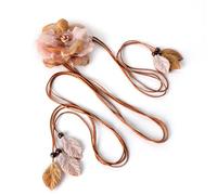 LumiSyne Cintura Intrecciata Donna Cintura In Corda Cintura In Vita Sottile Decorazione Floreale Ciondolo Di Foglie Annodato Cintura a Catena Corda Cintura Per Abito Spiaggia Vacanza Matrimonio Festa