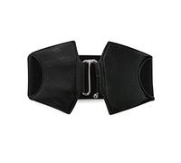 LumiSyne Cintura Larga Elasticizzata Per Donna Cintura Di Pelle Cintura Elastica Fibbia a Gancio In Lega Banda Elastica Cintura Vintage Per Vestito Abito Soprabito
