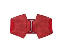 LumiSyne Cintura Larga Elasticizzata Per Donna Cintura Di Pelle Cintura Elastica Fibbia a Gancio In Lega Banda Elastica Cintura Vintage Per Vestito Abito Soprabito