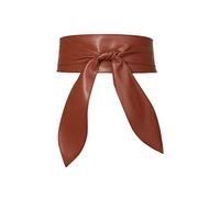 LumiSyne Cintura Obi Da Donna Cintura Cinch Larga Retrò Pelle PU Morbida Cintura Avvolgente Con Cravatta Nodo Cintura In Vita Cintura Corsetto Cintura Per Vestito Quotidiano Festa