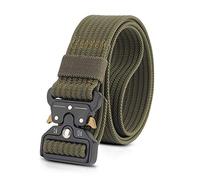LumiSyne Cintura Tattica Per Uomo Regolabile Cintura Tattica Di Sicurezza Cintura In Tela Heavy Duty Cintura Da Lavoro Con Fibbia In Metallo a Sgancio Rapido Per Molle Sport Lavorare All'Aperto