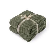 LumiSyne Coperta a Nido d'Ape Waffle Tinta Unita Lussuosa Flanella 4 Taglie Disponibili Morbido Caldo Coperta Di Coccole Accogliente Coperta Da Tiro Copriletto Divano Plaid Decorativa 150×200cm