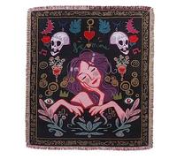 LumiSyne Coperte Plaid In Cotone Intrecciato Con Nappina Stile Etnico Tribale Boho Motivo Geometrico Azteca Navajo Coperta Da Tiro Per Letto Divano Coperta Campeggio Arazzo Tovaglia Tappeto 160x130cm