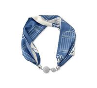 LumiSyne Donna Moda Sciarpa Di Seta Collana Facile Fibbia Magnetica Con Strass Bling Piccolo Stretta Fazzoletto Decorativo Collana Choker Foulard Fascia Per Capelli Copricapo Sciarpa Con Ciondolo