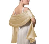 LumiSyne Donna Scialle In Raso Chiffon Silky Tinta Unita Wrap Stola Per Sposa Damigella Cerimonia Matrimonio Serata