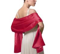 LumiSyne Donna Scialle In Raso Chiffon Silky Tinta Unita Wrap Stola Per Sposa Damigella Cerimonia Matrimonio Serata