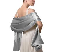 LumiSyne Donna Scialle In Raso Chiffon Silky Tinta Unita Wrap Stola Per Sposa Damigella Cerimonia Matrimonio Serata